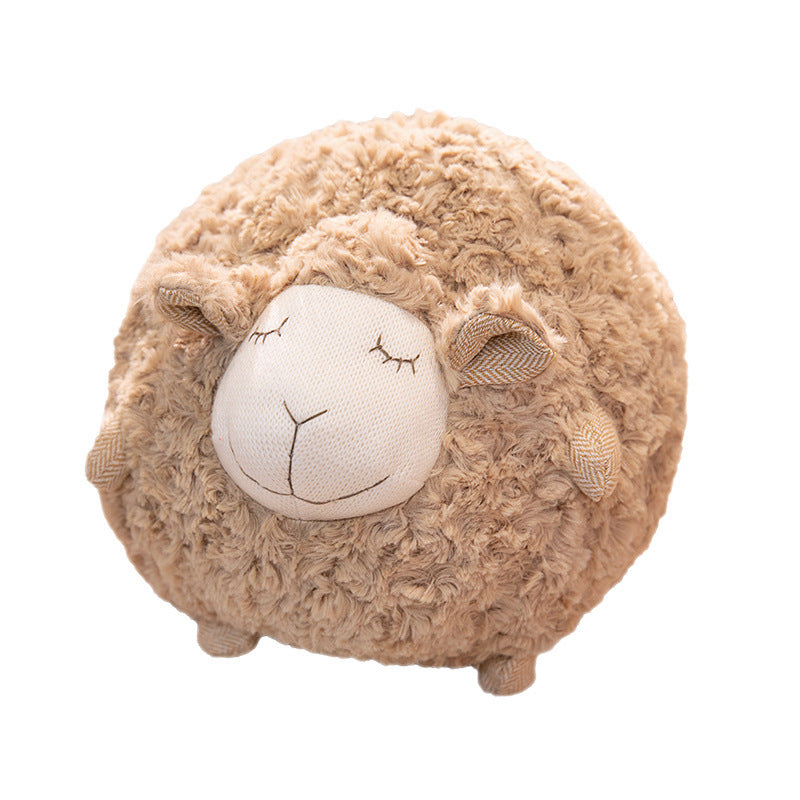 28CM Cute Round Sheep Plush Toys Stuffed Alpaca Animal Dolls For Kids Children Birthday Xmas Gift