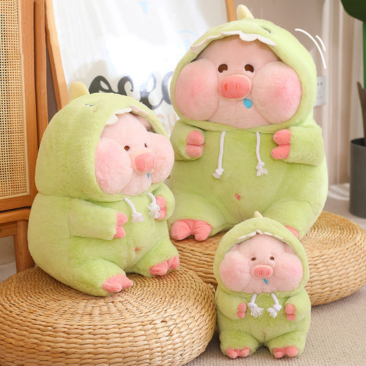 40CM Soft Green Fat Pig Stuffed Cute Animals Dolls Kawaii Toy Gift For Kids Baby Mascot Xmas Gifts