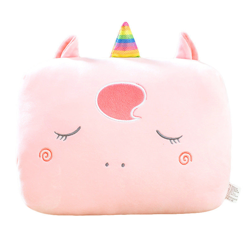 32CM Crocodile Carrot Strawberry Unicorn Plush Hand Warmers Bag Cute Cartoon Soft Animals Dolls Pillow Winter Expressive Gift