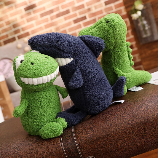 25CM Smile Wild Animals Dolls Koala/ Lion/ Crocodile/ Shark/ Frog/ Rhinoceros/ Bat Soft Toy Mascot Xmas Gifts Home Decor