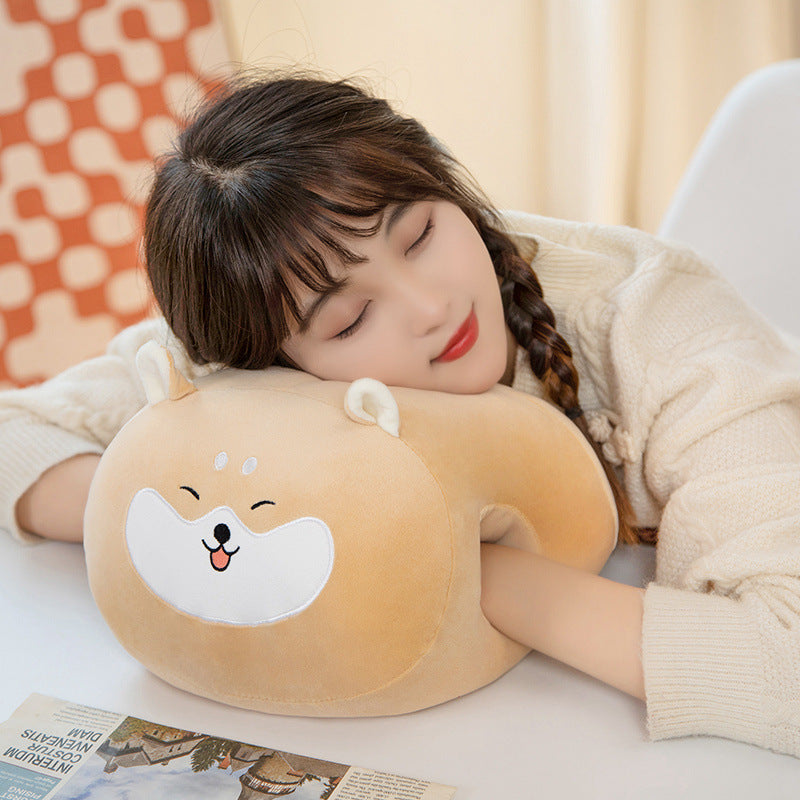 23CM Animals Dolls Cute Cartoon Plush Dinosaur Hand Warmers Bag Soft Plush Pillow Winter Expressive Gift For Kids Adult