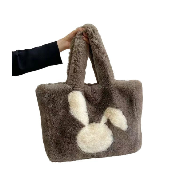 40CM Cute Rabbit Plush Shoulder Bags Crossbody Bag Backpack School Bags Rucksack Cartoon Soft Stuffed Gift