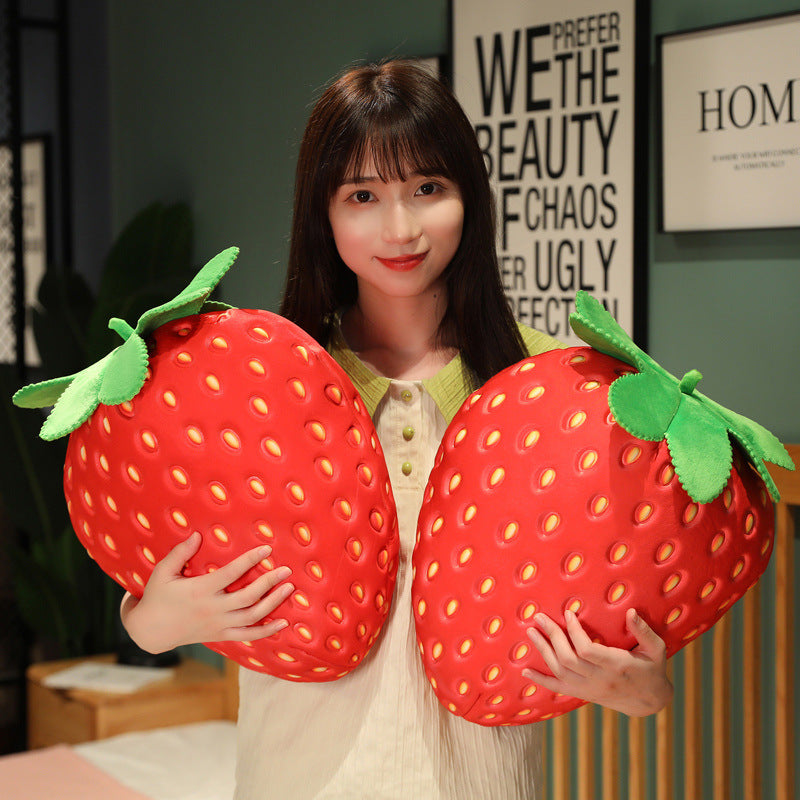 35CM Simulation Strawberry Stuffed Doll Fruit Plush Toy Soft Gift For Kids Chidren Home Decor
