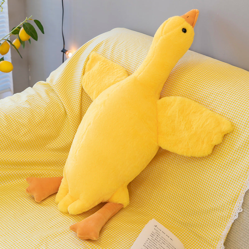 120CM Fat Geese Long Animal Pillow Plush Toys Cartoon Swan Soft Stuffed Dolls Mascot Birthday Xmas Gift