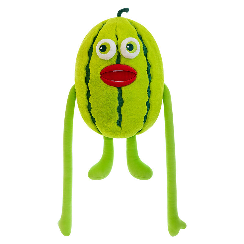 32CM Funny Watermelon Fruit Stuffed Doll Plush Toy Soft Birthday Gift For Kids Mascot Home Decor