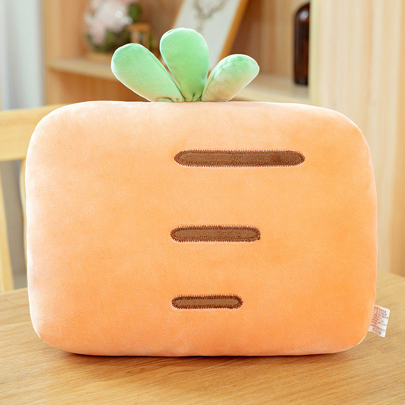 32CM Crocodile Carrot Strawberry Unicorn Plush Hand Warmers Bag Cute Cartoon Soft Animals Dolls Pillow Winter Expressive Gift