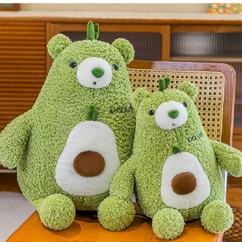 50CM Avocado Bear Pillow Soft Plush Toys Cartoon Stuffed Animals Dolls Mascot Kids Birthday Xmas Gift Home Decor