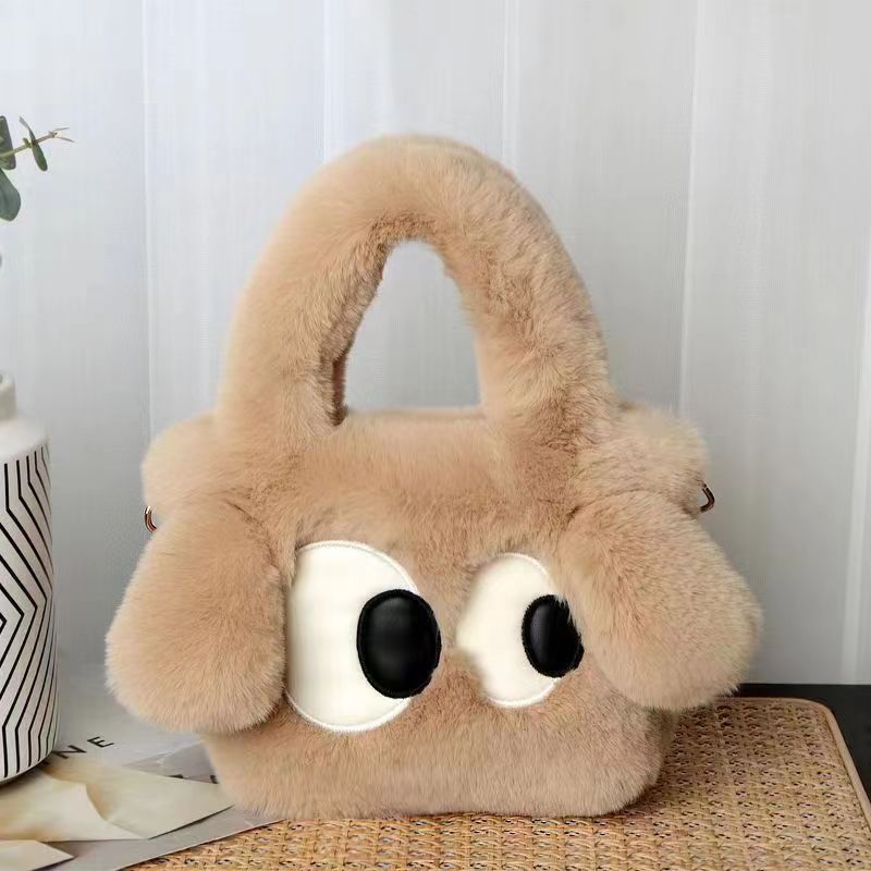 26CM Big Eyes Dog Cute Plush Bag Backpack School Bags Rucksack Cartoon Soft Stuffed Shoulder Bags Gift
