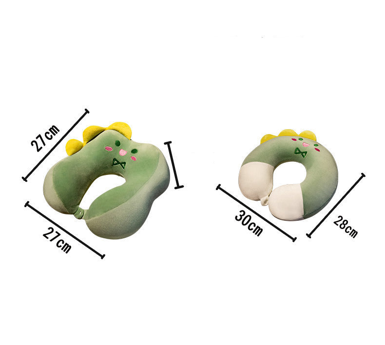 30CM Shark Panda Dinosaur Soft Stuffed Animals U-Shaped Pillow Travel Cushion Birthday Xmas Gift Neck Pillow