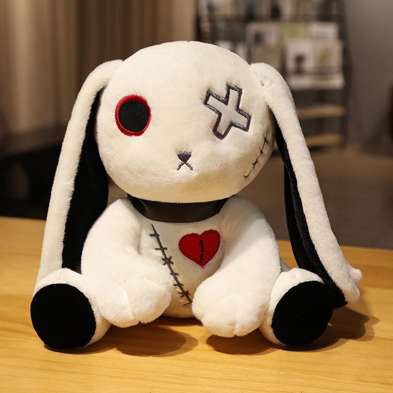 Reborn Rabbit Plush Toys Cartoon Soft Stuffed Animals Dolls Mascot Birthday Xmas Gift Pink Halloween Decor