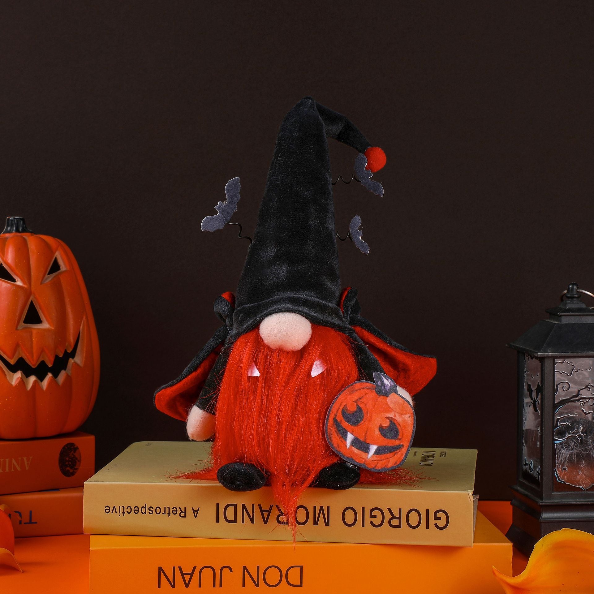 31CM Halloween Vampire Pumpkin Bandage The Gnome Figurine Dolls Toy Xmas Gifts Mascot Festival Home Decor