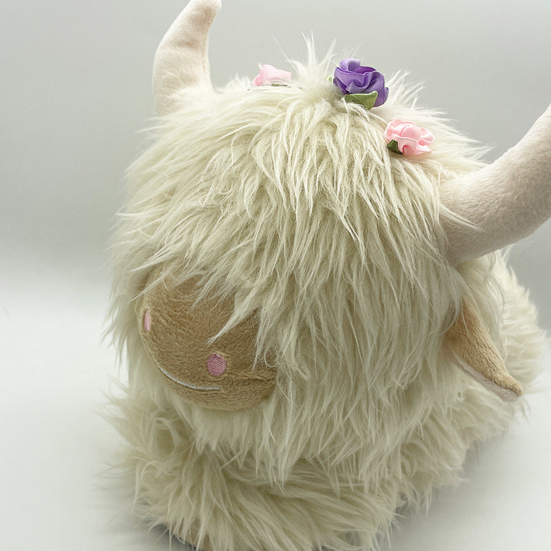 Cute Highland Cow Slippers Winter Warm Cozy Animal Fluffy House Slippers Plush Shoes For Adult