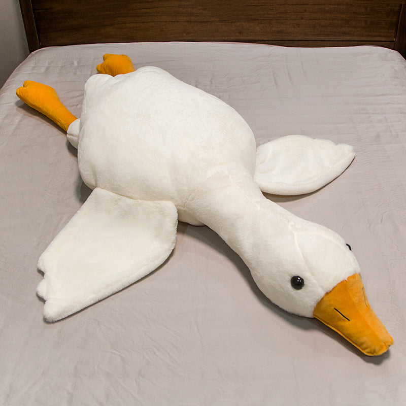 160CM Fat White Geese Pillow Plush Toys Cartoon Swan Soft Stuffed Animal Dolls Mascot Birthday Xmas Gift