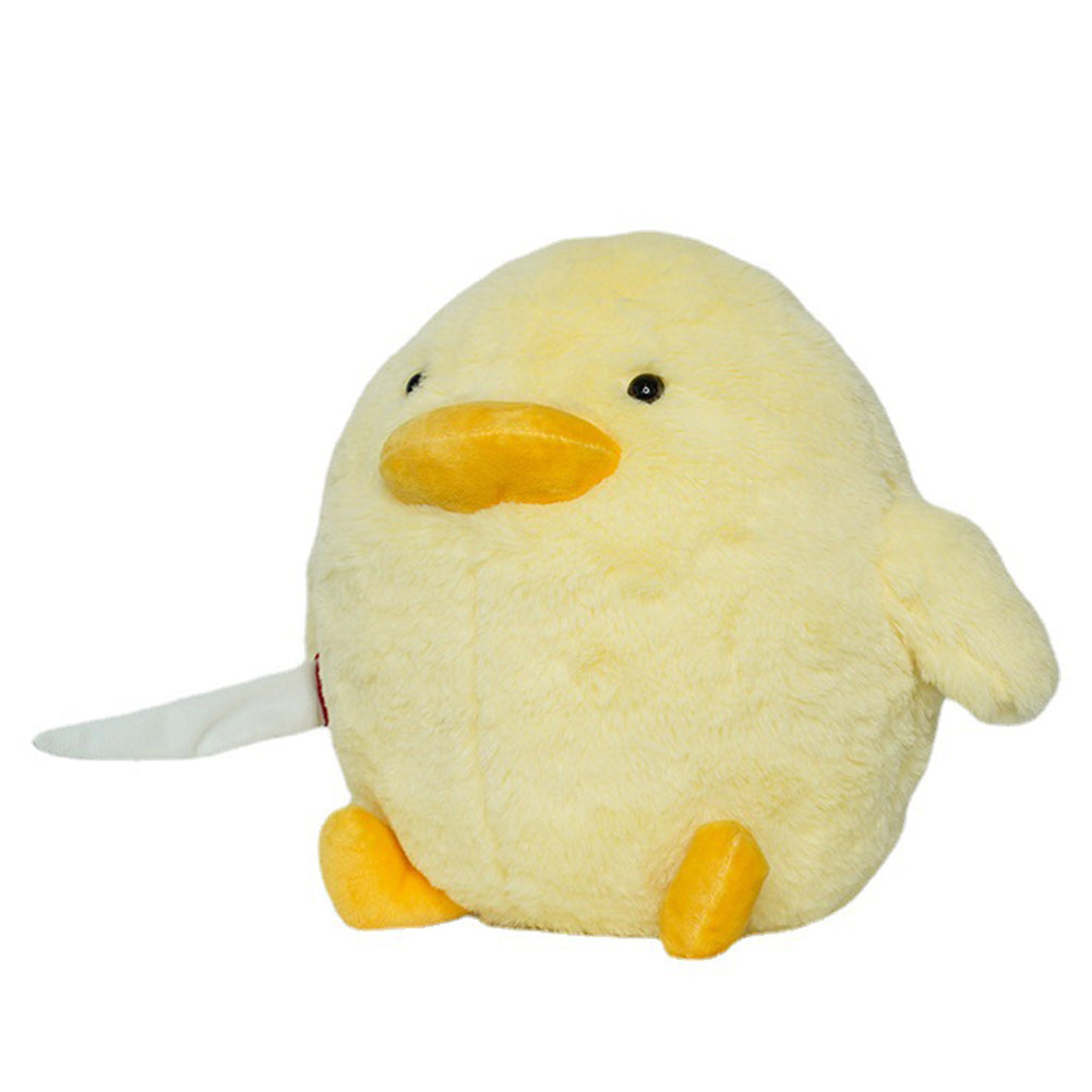 28CM Yellow Duck With Knife Cosplay Plush Toys Cartoon Soft Stuffed Dolls Mascot Birthday Xmas Gift