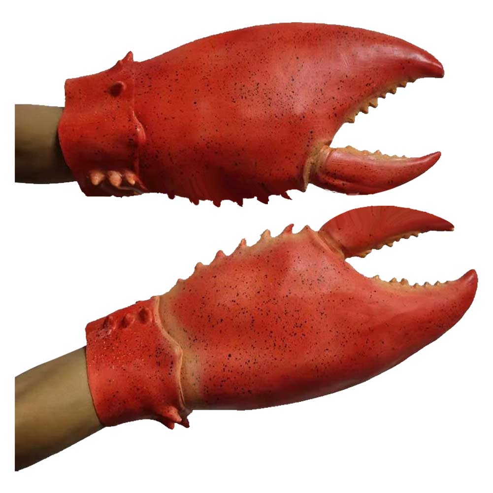 Crab Lobster Claws Gloves Headdband Cap Cosplay Funny Party Latex Novelty Toy Gloves Mittens Gloves Headgear