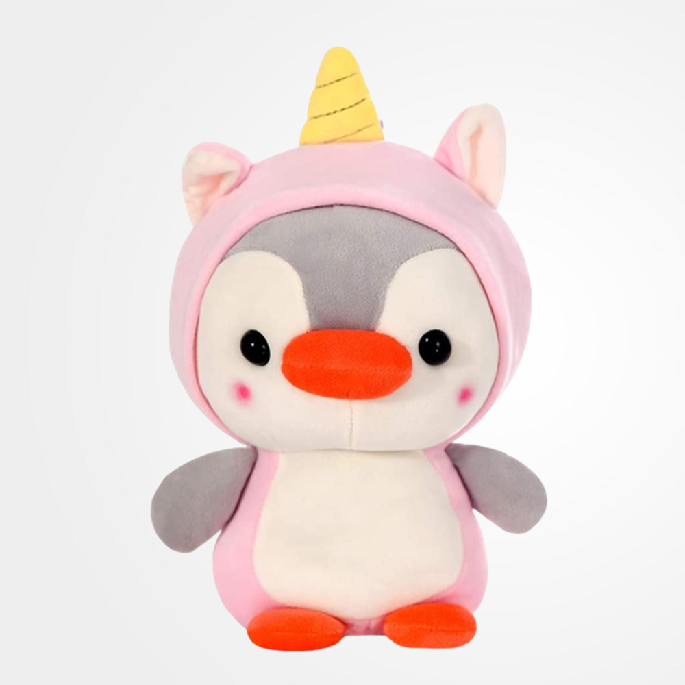 Lovely Cosplay Unicorn Penguin Toys Soft Stuffed Dolls Kawaii Animals Accompanying Dolls Birthday Gift For Kids Baby Mascot Halloween Gifts