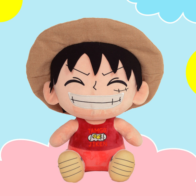 25CM Luffy Plush Toys Cosplay Dolls Cartoon Soft Stuffed Mascot Birthday Xmas Gift