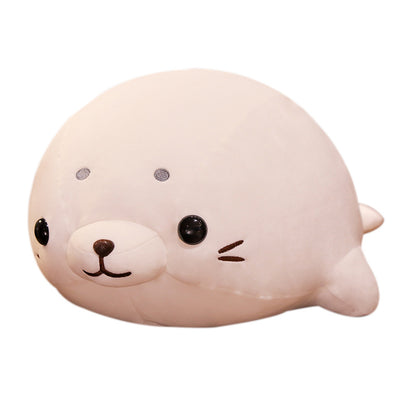 60CM Cute White Fat Seal Soft Pillow Plush Stuffed Toy Ocean Animals Dolls Mascot Birthday Xmas Gift