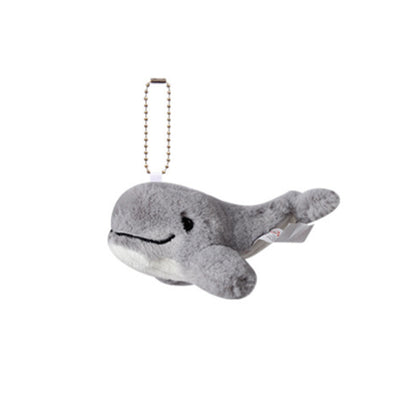 4Pces Kawaii Dolphin Plush Keychain Soft Plush Toys Stuffed Animal Dolls Birthday Xmas Gift Wallet Bag Accessories Props