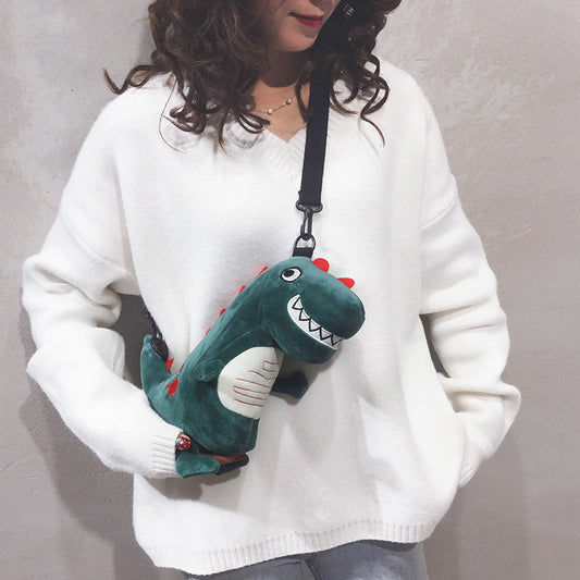 29CM Dinosaur Plush Shoulder Bags Crossbody Bag Backpack School Bags Rucksack Cartoon Soft Stuffed Gift