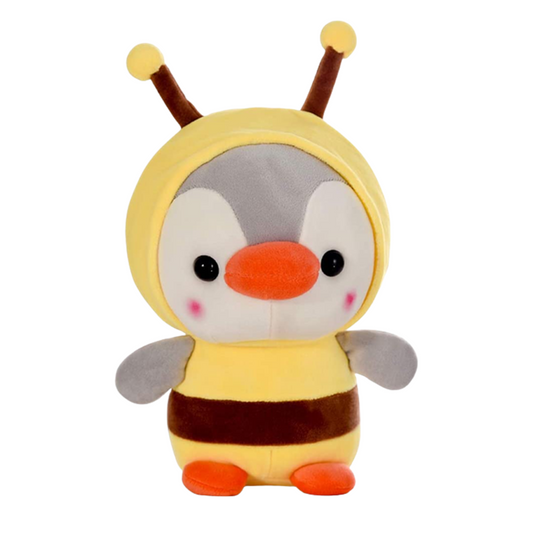 Lovely Cosplay Bees Penguin Toys Soft Stuffed Dolls Kawaii Animals Accompanying Dolls Birthday Gift For Kids Baby Mascot Halloween Gifts