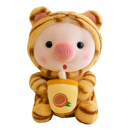 Stuffed Animals Pig Cosplay Tiger Soft Animals Dolls Kawaii Toy Birthday Gift For Kids Baby Mascot Halloween Xmas Gifts