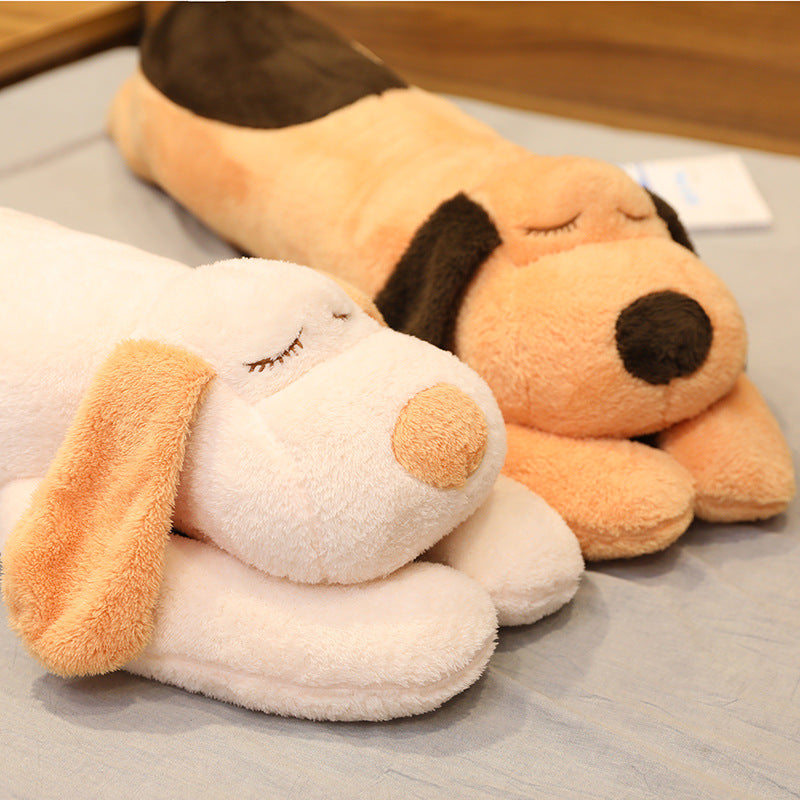 130CM Lying Dog Sleep Pillow Soft Animals Dolls Plush Toy Birthday Xmas Gifts For Kids Mascot Home Decor