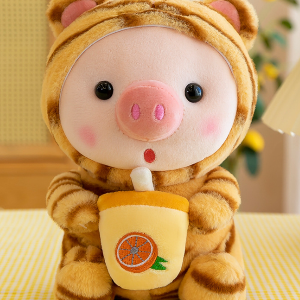 Stuffed Animals Pig Cosplay Tiger Soft Animals Dolls Kawaii Toy Birthday Gift For Kids Baby Mascot Halloween Xmas Gifts