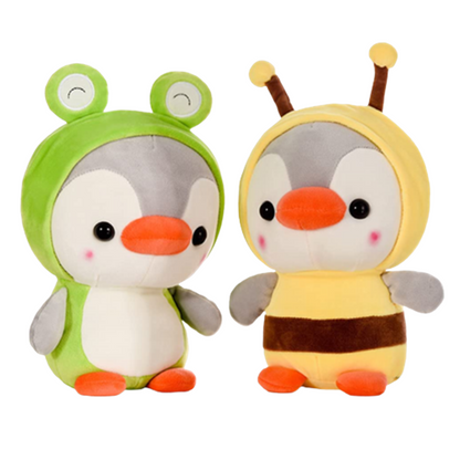 Lovely Cosplay Frog Penguin Toys Soft Dolls Stuffed Kawaii Animals