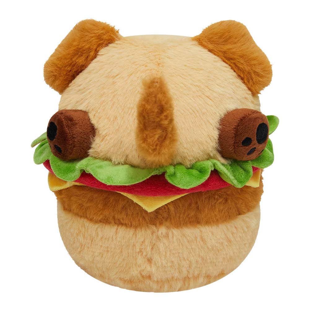 18CM Original Cute Hamburger Puppy Dog Dolls Soft Stuffed Dolls Animals Food Plush Toys Plushies Birthday Gift