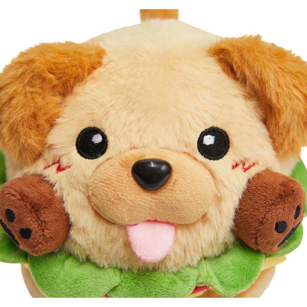 18CM Original Cute Hamburger Puppy Dog Dolls Soft Stuffed Dolls Animals Food Plush Toys Plushies Birthday Gift