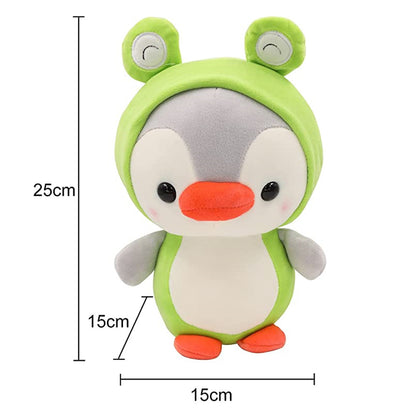 Lovely Cosplay Frog Penguin Toys Soft Dolls Stuffed Kawaii Animals Accompanying Dolls Birthday Gift For Kids Baby Mascot Halloween Gifts