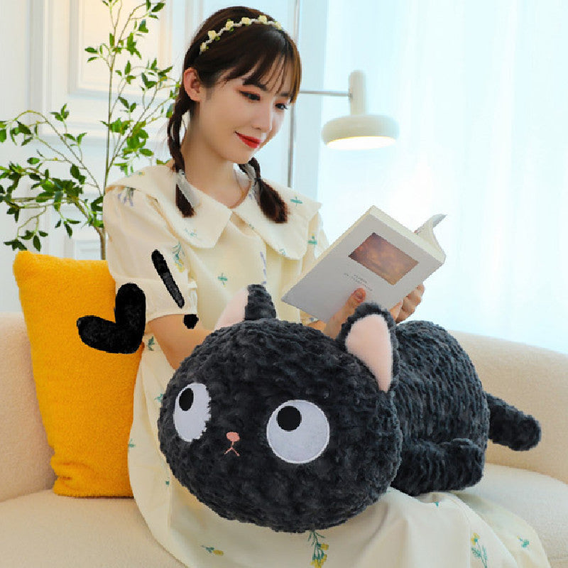 50CM Black Cat Pet Plush Toys Cartoon Soft Stuffed Animal Dolls Mascot Birthday Xmas Gift Home Decor