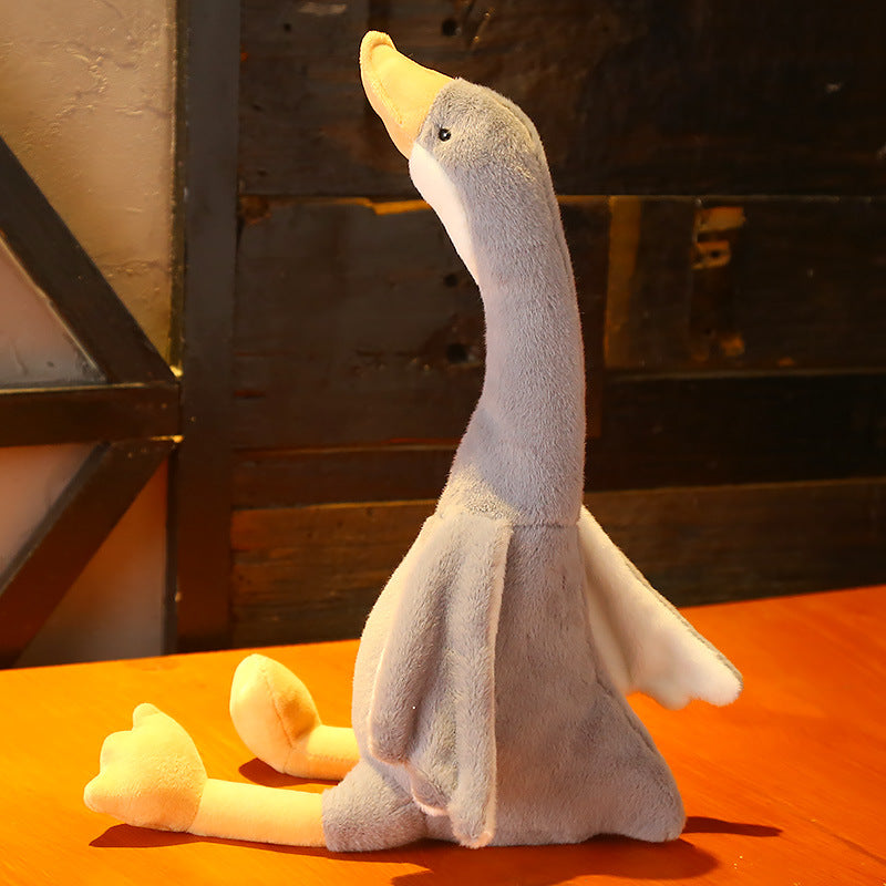 60CM White Geese Pillow Plush Toys Cartoon Swan Duck Soft Stuffed Animal Dolls Mascot Birthday Xmas Gift