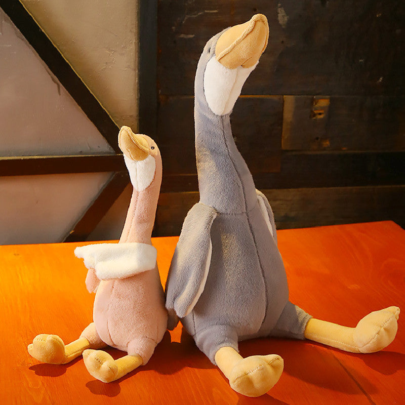60CM White Geese Pillow Plush Toys Cartoon Swan Duck Soft Stuffed Animal Dolls Mascot Birthday Xmas Gift