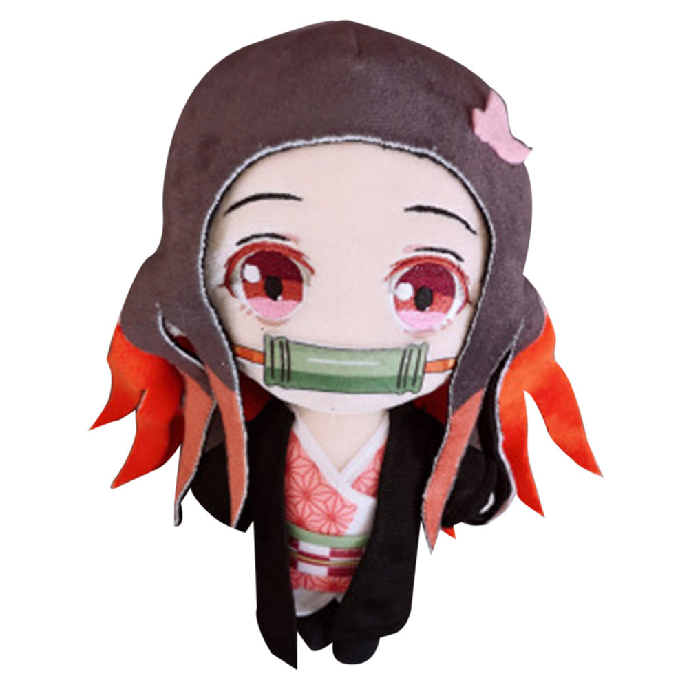 23CM Tanjirou Nezuko Cosplay Plush Toys Cartoon Soft Stuffed Dolls Mascot Xmas Gift