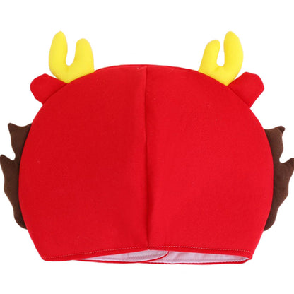 39CM Dragon Cartoon Headgear Decor Hat Festival Headwear Animals Mascot New Year Gift