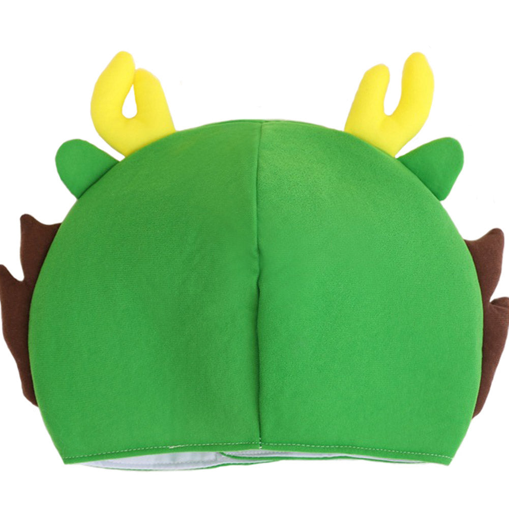 39CM Dragon Cartoon Headgear Decor Hat Festival Headwear Animals Mascot New Year Gift