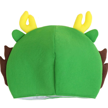 39CM Dragon Cartoon Headgear Decor Hat Festival Headwear Animals Mascot New Year Gift