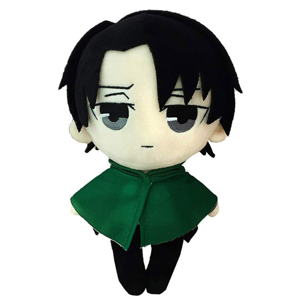 20CM Green Levi Ackerman Cosplay Plush Toys Cartoon Soft Stuffed Dolls Mascot Xmas Gift