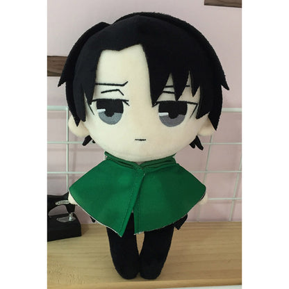 20CM Green Levi Ackerman Cosplay Plush Toys Cartoon Soft Stuffed Dolls Mascot Xmas Gift