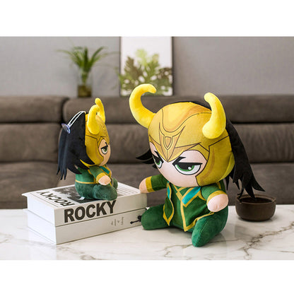 25CM Green Loki Cosplay Plush Toys Cartoon Soft Stuffed Dolls Mascot Xmas Gift