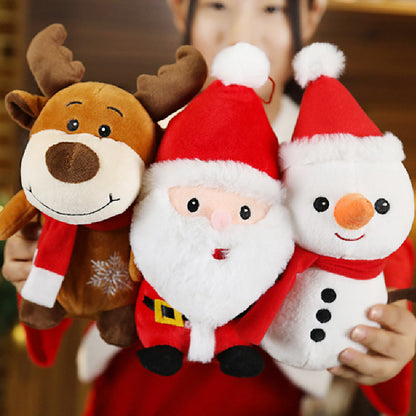 50CM Santa Claus Elk Snowman Plush Toys Soft Stuffed Dolls Mascot Xmas Gifts Christmas Decor