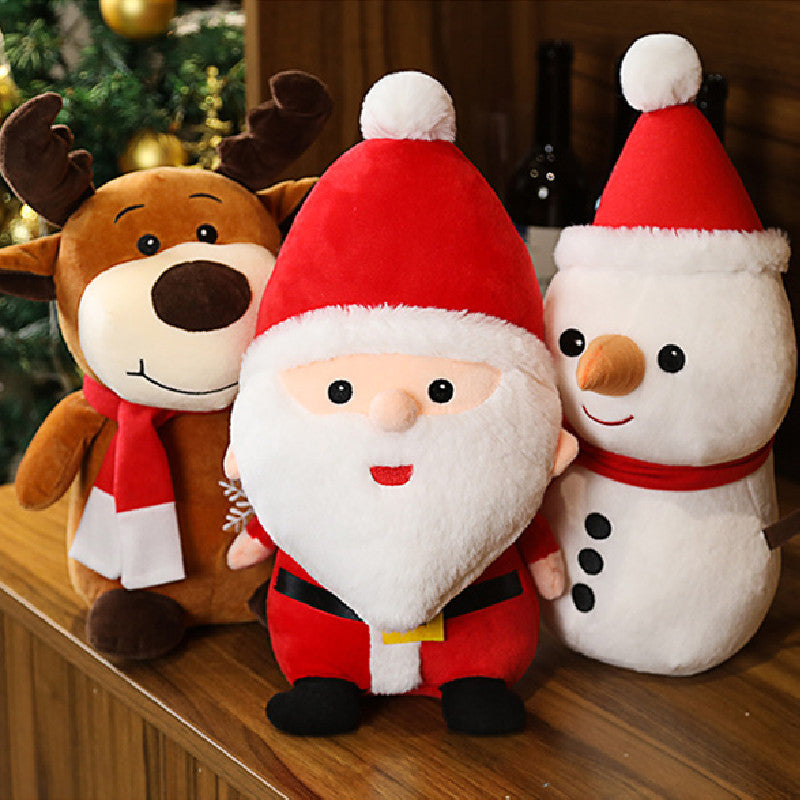 50CM Santa Claus Elk Snowman Plush Toys Soft Stuffed Dolls Mascot Xmas Gifts Christmas Decor