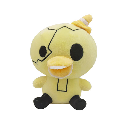 22CM Yellow Horror Ducky Plush Toys Cartoon Soft Stuffed Dolls Mascot Gift Halloween Decor