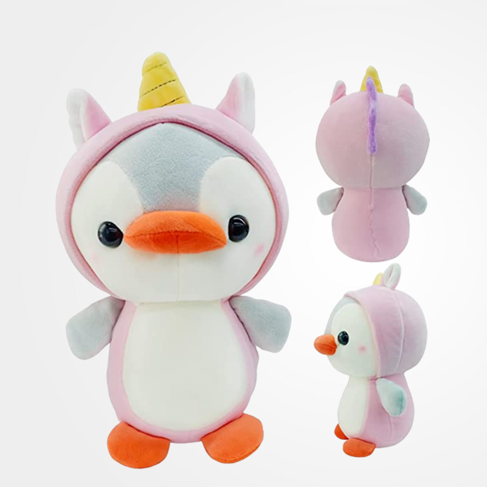 Lovely Cosplay Unicorn Penguin Toys Soft Stuffed Dolls Kawaii Animals Accompanying Dolls Birthday Gift For Kids Baby Mascot Halloween Gifts