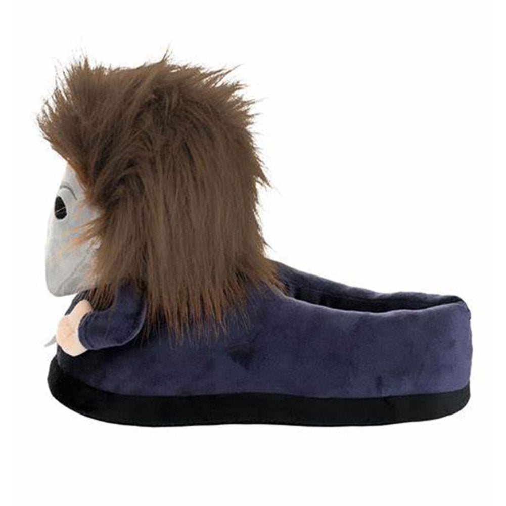 Horror Killer Michael Myers Cosplay Plush Slipper Shoes For Adult Winter Warm Cozy Fluffy House Slippers Plush Shoes