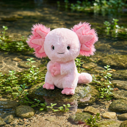25CM Axolotl Plush Toy Stuffed Animals Cute Plush Pillow Kawaii Cartoon Axolotl Dolls For Boys Girls Gifts
