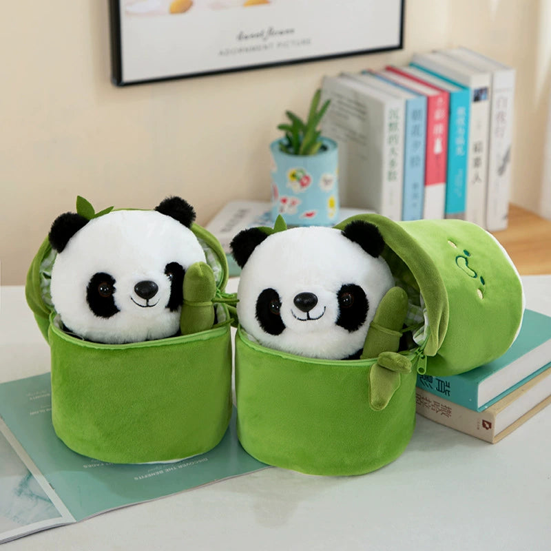 25/38CM Panda Bamboo Plush Toys Soft Stuffed Animals Dolls Girls Boys Birthday Xmas Gift