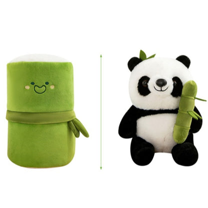 25/38CM Panda Bamboo Plush Toys Soft Stuffed Animals Dolls Girls Boys Birthday Xmas Gift